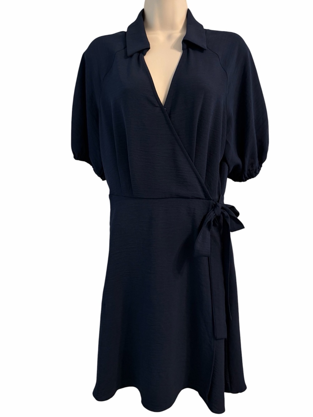 MSK TIE WAIST DRESS NAVY SIZE MEDIUM LIKE NEW CONDITION